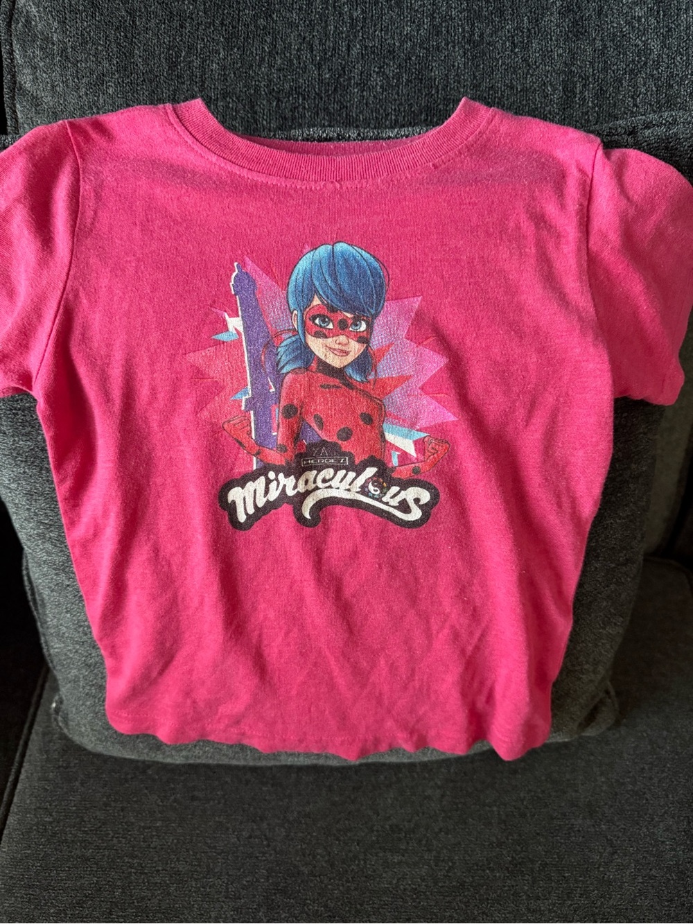 pop Pink Miraculous Ladybug Graphic Tee